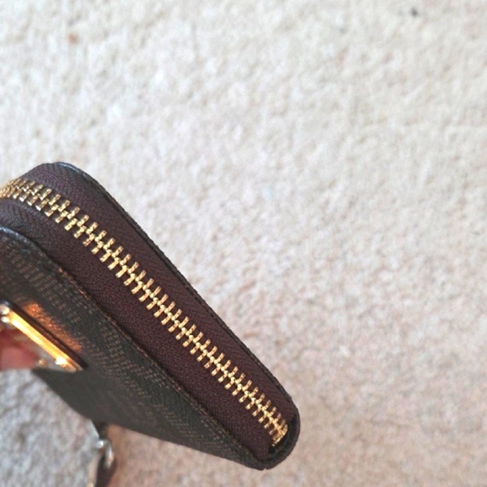 Michael Kors Dark Brown Wrislet with Gold Plate - Picture 4 of 8